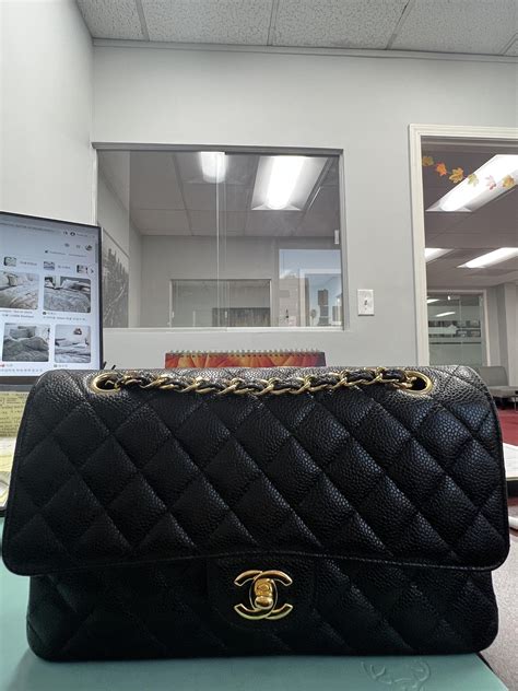 r/chanel on Reddit: My caviar classic flap. I loved the lambskin 